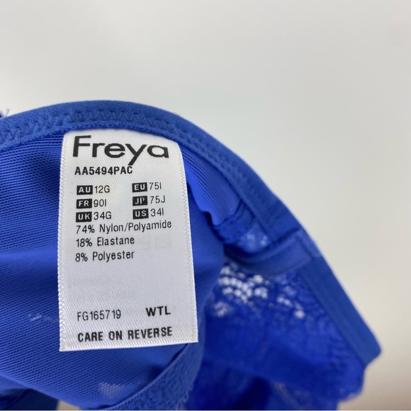 Freya Expression Underwire High Apex Bra Blue 34I - Picture 4 of 5